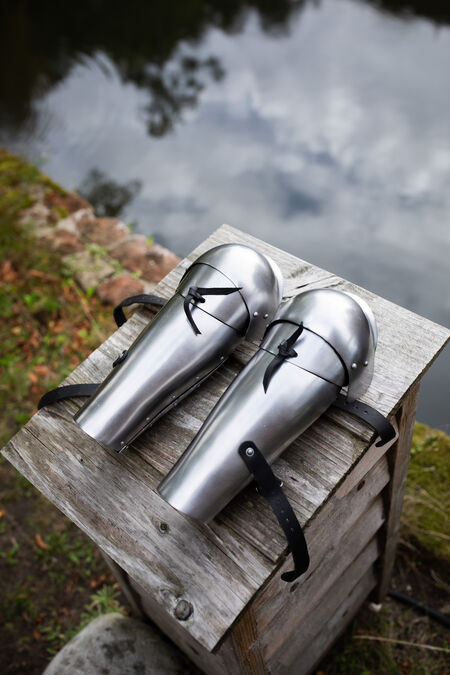 WMA Leichte Armschienen mit Ellbogenschutz „Heckenritter“ aus Federstahl