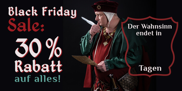 Black Friday Sale: 30 % Rabatt auf alles!