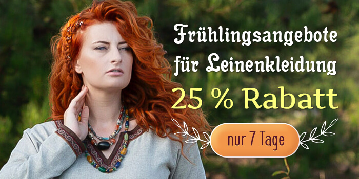 25% Rabatt auf Leinenartikel!