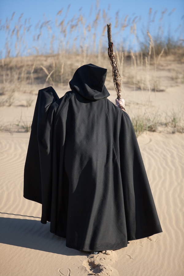 Witch cloak with hood