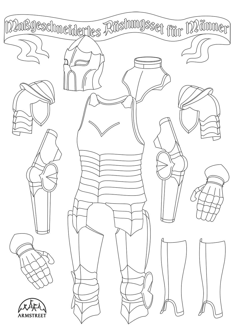 Full male armour template