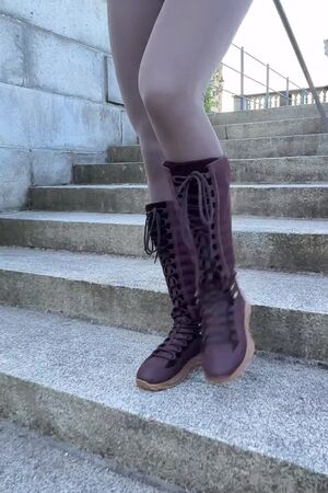 High swordplay boots for women