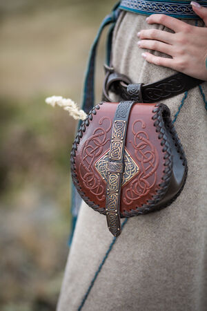 Viking leather bag